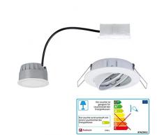 Paulmann 93961 Set Completo di Faretti da Incasso a Led Coin, Satinati, Rotondi, 7 W, a Intensità Variabile E Orientabili, In Alluminio, 7 W, Opachi, Satinati