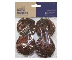 Papermania - Palline in rattan naturale, taglia unica