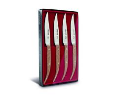 Arcos Coltelli Tabola - Set Coltello Bistecca 4 Pezzi - Lama Acciaio Inossidabile - Colore Marrone