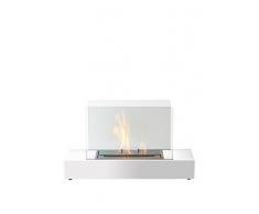 TECNO AIR SYSTEM Biocamino Cremona Bianco Tavolo, Acciaio, Vetro, Unica