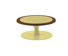 Silikomart 72.361.77.0065 Hula Up - Alzata per dolci, in plastica, 24 x 24 x 12,3 cm, colore: Marrone