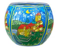 Him Castello in Tirolo Portacandele, Multicolore, 11x11x9 cm