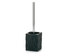 kela Angers Poly 22505 - Set spazzolone WC, colore: ardesia