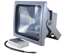 V-TAC 5371 - VT-4730RGB, faro LED da 30 W RGB per esterni, ideale per illuminare oggetti grado di protezione IP65, 230 V, comprensivo di telecomando con raggio di ricezione fino a 25 m, colori rosso, grigio e blu