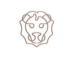 Metaltex Safari - Appendiabiti da Parete, Rame, 27 x 30 cm