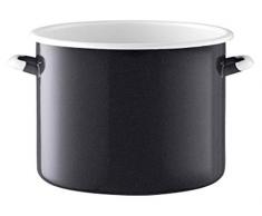 LSA International Utility Cestino per il pane con tagliere in legno di frassino. Smalto. Pepe nero. 31Â cm