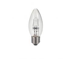 Bulk Hardware Lampada a Candela, Dimmerabile, Eco-Alogena a Risparmio Energetico E27 (Edison Screw), 42 W, Bianco, 5 unitÃ 