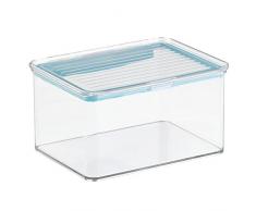 InterDesign 61383EU Kitchen Binz Scatola con Coperchio Sigillato, 1.4 l, Plastica, Trasparente, 17.2x14.6x9.5 cm