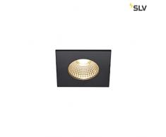 SLV PATTA-I - Lampada da soffitto a LED per esterni, quadrata, DL IP65, 1800-3000 K, in alluminio, 7,3 W, colore: Nero