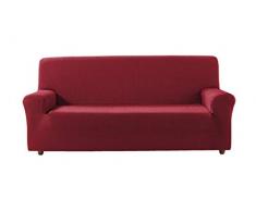 Zebra Textil Betina Copridivano Elasticizzato, Rosso, 2 Posti