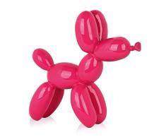 World Art TW60363 Scultura in Resina Cane Palloncino, Resina, 46x50x18 Cm