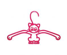 Mondex AST190-00 - 3 grucce per Bambini, in plastica, Motivo: Gatto Rosa