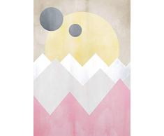 Komar - Poster da Parete Sunrise Spring, per Soggiorno, Camera da Letto, Decorazione, Stampa Artistica Senza Cornice Disponibile in 3 Misure, Multicolore, P110A2-50x70