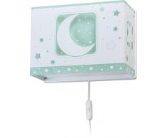 Dalber - Lampada da parete E-27, Chiaro di luna verde, Multicolore, 31 x 13 x 22.5