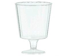 amscan Bicchieri di plastica di qualitÃ Superiore 150Â mlÂ âÂ 24Â Pezzi