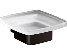 Gedy Lounge Portasapone, cromall, Nero, Taglia Unica