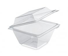 GUILLIN freshipack Cartone Scatola di Forma piramidale a Coperchio Charniere secable, Plastica, Trasparente, Plastica, Trasparente, BoÃ®te 500cc - Carton de 450