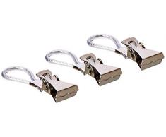 Trimz - Appendiabiti con Clip, 5 cm, Colore: Bianco