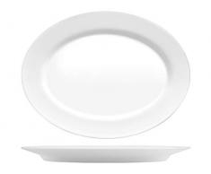 BORMIOLI ROCCO 767143 Grangusto Piatto Pesce, Opale, Bianco, 36 Cm, Vetro