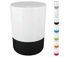 Spirella Moji, pattumiera di Design per Il Bagno, con Pedale e Coperchio Basculante, da 5Â l, in Silicone