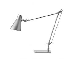 Manade Solus LED 2Â S (24) a + +, lampada da scrivania in metallo, 6Â W, E27, Argento, 22Â x 19Â x 80Â cm