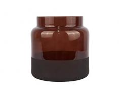 pt, Living PT3401BR Vaso, Vetro, Marrone, D 15 cm