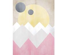 Komar - Poster da Parete Sunrise Spring, per Soggiorno, Camera da Letto, Decorazione, Stampa Artistica Senza Cornice Disponibile in 3 Misure, Multicolore, P110A2-30x40