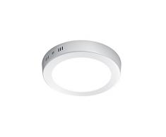 Trio Leuchten Trio 657011201 Cento Plafoniera, Luce a LED, in Nichel Opaco e Acrilico Bianco, 17 cm