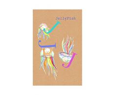 Komar Quadro da Parete ABC Animal J Poll, Immagine, Soggiorno, Camera da Letto, Decorazione, Stampa Senza Cornice Disponibile in Tre Misure, Multicolore, P036J-50x70