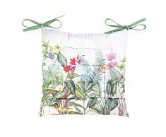 Clayre & Eef JUB29 - Cuscino per Sedia, Imbottitura in gommapiuma, ca. 40 x 40 cm