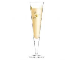 Ritzenhoff 1070233 Champagne Flute per Champagne in vetro, 7 x 7 x 24 cm, colore: multicolore