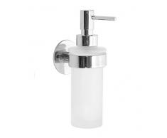 SMEDBO SME_YK369 Portadocumenti con Dispenser di Sapone lucidato, Argento, 6.5 x 8.3000000000000007 x 24 cm