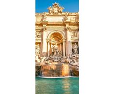 ID PeelitStickit-025 60 x 130 cm, Altezza Famoso Rome edifici e Città , di Alta qualità , Carta da Parati, in Vinile, da Parete