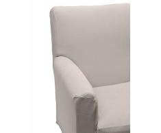 Happidea F3111101411010000 M705 Copripoltrona, Poliestere-Cotone, Perla, 38x19x31.5 cm