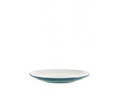 Villa dEste Home Tivoli Drive Set Piatti Piani, Gres, Blu, 27x27x2.8 cm, 6 unitÃ