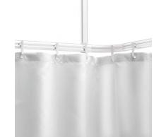 Sealskin Easy Roll Asta per Tenda da Doccia, Acciaio Inossidabile, Bianco, Personalizzabile