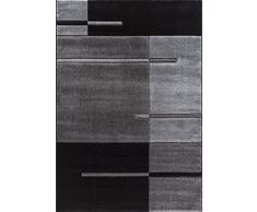 Ayildiz 8694257060072 - Tappeto moderno di alta qualitÃ , con taglio astratto moderno, intagliato a mano, disponibile in diversi colori e dimensioni, facile da pulire, 100% fibre sintetiche, adatto al pavimento, HAWAII 1310, Ayildiz, grigio, 80 x 150