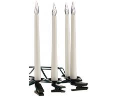 Star 402Â âÂ 21, Candela LED catenaSlim Line, 16Â pezzi, plastica, bianco, 4.0Â x 1680.0Â x 18.0Â cm