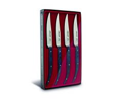 Arcos Coltelli Tabola - Set Coltello Bistecca 4 Pezzi - Lama Acciaio Inossidabile - Colore Blu