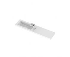 Hudson Reed Lavabo Bianco Sottile 1100 mm in polymarble