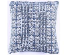 La Finesse Copricuscino Decorativo Quadrato 50 x 50 cm per la casa in Cotone per Soggiorno Divano Camera da Letto cc285, Tessuto colorato, Taglia Unica