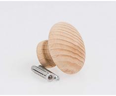 Decoramo pomello in Legno, Naturale, Taglia Unica