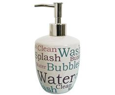 Spirella 40.07043Â Lettere Dispenser a Sapone Dolomite Blu 8,5Â x 8,5Â x 18Â cm