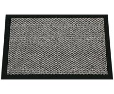 ID MAT 9015010 - Zerbino in Fibra, PVC e Polipropilene, 150 x 90 x 0,67 cm, Grigio, 90 x 150 cm