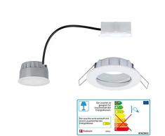 Paulmann 93955 Set Completo di Faretti da Incasso a Led Coin, Satinati, Rotondi, 7 W, a Intensità Variabile, In Alluminio, 7 W, Opachi, Satinati