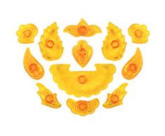 jem 106M015 Tagliapasta per Cake Design, Bianco, 17 x 2 x 22 cm, 12 unitÃ 