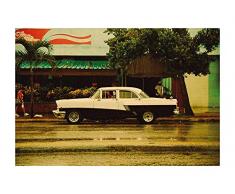 Komar - Quadro da Parete Cuba Car, per Soggiorno, Camera da Letto, Decorazione, Stampa Artistica Senza Cornice, Disponibile in 3 Misure, WeiÃ, Schwarz, Bunt, P122B-70x50