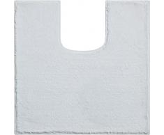 Grund 3D Tappeto da Bagno 100% Poliestere, Ultra Soft, Antiscivolo, Certificato Oeko teх, 5 Anni di Garanzia, Taranto, Cotone, Manhattan - Weiss, 55x55 cm WC