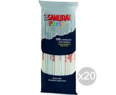 Samurai SP-715084-KIT cannucce, Carta, Multicolore, 20 UnitÃ 