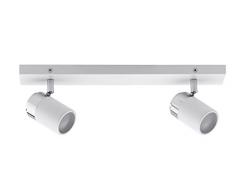 Paulmann 66711 Spotlight Zyli IP44 Max. 2x10W GU10 Bianco/Cromo 230 V Metallo, 40 cm x 7 cm x 11 cm